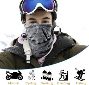 img 3 attached to AXBXCX Cold Weather Ski Mask - Ultimate Neck Gaiter for Winter Outdoor Sports