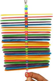 img 3 attached to Vibrant Bonka Bird Toys: Large Natural Stick for Parrots, Quakers, Budgies, Finches, Conures, and Parakeets!