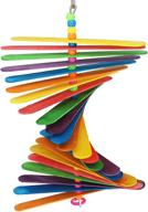 vibrant bonka bird toys: large natural stick for parrots, quakers, budgies, finches, conures, and parakeets! logo