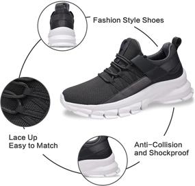 img 2 attached to Enhance Footwear Comfort with UUBARIS Breathable Cushion Sneakers for Men