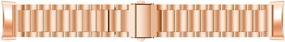 img 1 attached to Bands Compatible With Fitbit Charge 5 Metal Stainless Steel WatchBand-Replacement Classic Durable Solid Link Accessory Buckle Metal Strap Wrist Band For Charge 5 Fitness Health Tracker (Gold&Amp