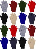 warm-up your winter with cooraby knitted finger stretch gloves for men logo