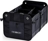 🚗 neancer car trunk organizer with handles, adjustable straps, divider compartments - ideal for suvs, cargo storage, and organization logo