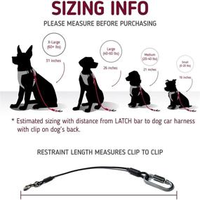 img 2 attached to 🐾 Leash Boss Heavy Duty Dog Car Seat Belt - Chew-Proof Restraint for Pets - Available in 5 Sizes - Coated Steel Rope to Prevent Chewing