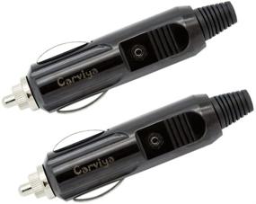 img 4 attached to 🔌 Carviya 12V Мужской адаптер прикуривателя автомобиля/вспомогательное гнездо разъема с предохранителем и индикатором диода - 3A, 5A, 6A, 8A, 10A, 15A, 20A (2 шт.)