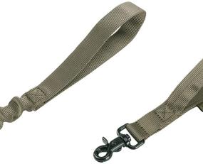 img 1 attached to Premium Military Bungee Dog Leash with Elastic Rope and 2 Padded Control Handles for Small and Medium Dogs - Ranger Green