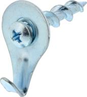 🔩 hillman chrome 122362 wall dogs with picture hanging hook, self-drilling, supports up to 50 lbs logo