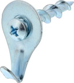 img 3 attached to 🔩 Hillman Chrome 122362 Wall Dogs with Picture Hanging Hook, Self-Drilling, Supports up to 50 lbs