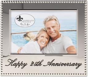 img 3 attached to 🎉 Lawrence Frames 4x6 Happy 25th Anniversary Picture Frame: Celebrate Love and Milestones