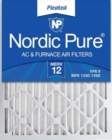 img 4 attached to 🏢 Nordic Pure 20X24X2M12 3 Плиссированный Состояние: Превосходная воздушная фильтрация для оптимального качества воздуха в помещении