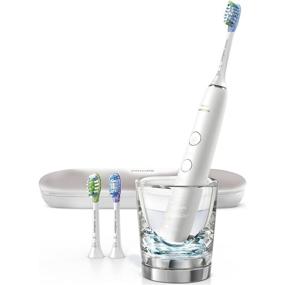 img 2 attached to 💎 White Philips Sonicare DiamondClean Smart 9300 HX9903/01 Rechargeable Electric Power Toothbrush