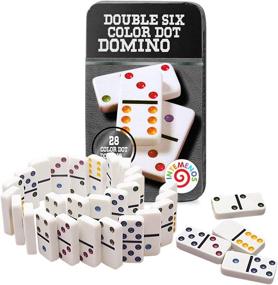 img 4 attached to Dominoes Double White Ivory Tiles