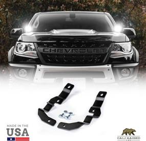 img 4 attached to Enhance Visibility with Hood Mount LED Pod Brackets for 2015-2020 Chevy Colorado/Canyon