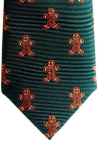 img 1 attached to Retreez Christmas Gingerbread Woven Pre Tied Boys' Accessories