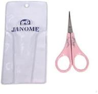 🧵 janome 3.5 inch embroidery scissors in pretty pink logo