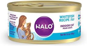 img 4 attached to 🐱 Halo Cat Food: Premium Indoor Wet Cat Food, Grain Free Whitefish Pate - 5.5oz Can (Pack of 12)