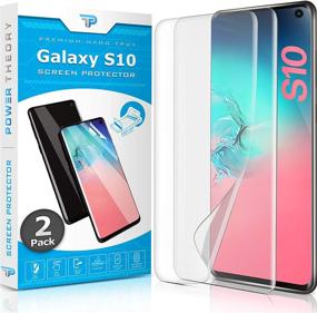 img 4 attached to 📱 Power Theory Flexible Anti-Scratch Film Screen Protector for Samsung Galaxy S10 [2-pack] - [Not Glass] Full Coverage, Case Friendly
