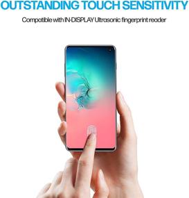 img 1 attached to 📱 Power Theory Flexible Anti-Scratch Film Screen Protector for Samsung Galaxy S10 [2-pack] - [Not Glass] Full Coverage, Case Friendly