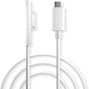 img 4 attached to 💡 Surface Connect to USB-C Charging Cable: Compatible with Microsoft Surface Pro7 Pro6 Pro5 Pro4 Pro3 Laptop 1/2 GO Book, Must Works with Power Supply 45W 15V USBC Charger