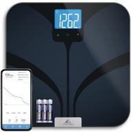 📊 greater goods bluetooth connected bathroom smart scale: accurate bmi, lean mass, water weight, & bone mass tracking, extra-large backlit lcd screen, auto-calibration & auto-off logo