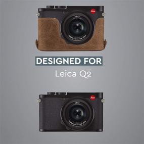 img 1 attached to 📸 MegaGear Ever Ready Genuine Leather Camera Half Case: Ideal for Leica Q2 Enthusiasts!