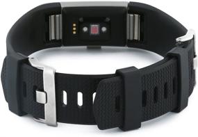 img 2 attached to Extender Band for Fitbit Wristbands - Perfect Fit for Larger Wrists or Ankle Wear, with Buckle Closure