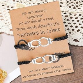 img 3 attached to 🌟 Sparkling Friendship Bracelets: Best Friend Birthday Gifts & Matching Long Distance Bracelets for Teen Girls and Sisters