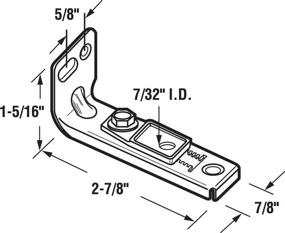 img 1 attached to Enhance your Bi-Fold Door Stability with Prime-Line N 6587 Bottom Pivot Bracket