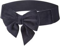 moonsix womens elastic casual bowknot women's accessories and belts logo