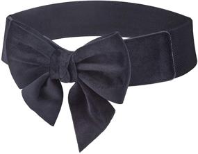 img 4 attached to Moonsix Womens Elastic Casual Bowknot Women's Accessories and Belts