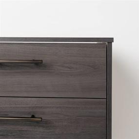 img 2 attached to 🚪 Dark Gray Mid-Century Modern Four Drawer Chest by Signature Design - Ashley Brymont