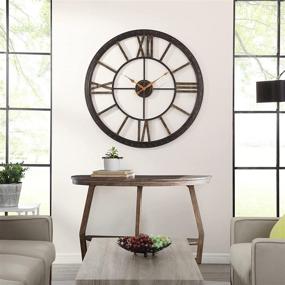img 3 attached to 🕰️ FirsTime & Co. Big Time Wall Clock: 40" Oil Rubbed Bronze Plastic Timepiece