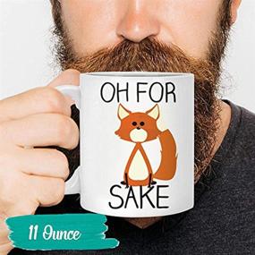 img 1 attached to ☕ OKSANO Women's Fox Coffee Mug: Funny Novelty Cup for Lovers, Perfect Christmas and Valentine's Day Gifts