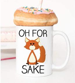 img 3 attached to ☕ OKSANO Women's Fox Coffee Mug: Funny Novelty Cup for Lovers, Perfect Christmas and Valentine's Day Gifts