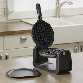 img 1 attached to 🧇 BLACK+DECKER Silver Flip Waffle Maker | WM1404S