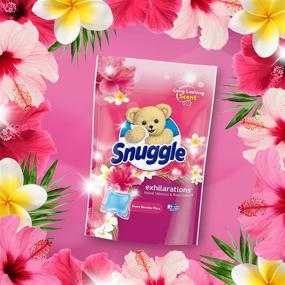 img 1 attached to Enhance Your Laundry Experience with Snuggle Exhilarations In-Wash Laundry Scent Booster Pacs - Island Hibiscus and Rainflower (Pack of 20, Packaging May Vary)