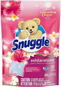 img 2 attached to Enhance Your Laundry Experience with Snuggle Exhilarations In-Wash Laundry Scent Booster Pacs - Island Hibiscus and Rainflower (Pack of 20, Packaging May Vary)