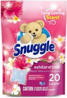 enhance your laundry experience with snuggle exhilarations in-wash laundry scent booster pacs - island hibiscus and rainflower (pack of 20, packaging may vary) logo