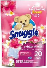 img 4 attached to Enhance Your Laundry Experience with Snuggle Exhilarations In-Wash Laundry Scent Booster Pacs - Island Hibiscus and Rainflower (Pack of 20, Packaging May Vary)