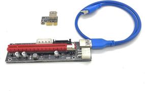 img 2 attached to 🔌 Dracaena 6 Pack PCIE Riser Adapter Card for GPU Crypto Mining - 16X to 1X + LED Status + 60cm USB 3.0 Cable (GPU Ethereum Mining)