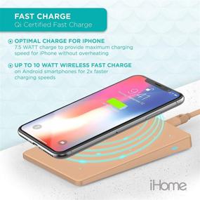 img 2 attached to IHome Wireless Charging Pad: Qi Fast Charger: 7