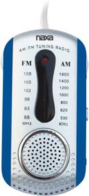 img 2 attached to 📻 Naxa Electronics NR-721 BL Portable AM/FM Mini Pocket Radio: Compact Design with Built-in Speaker - Blue Edition