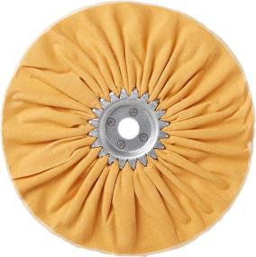 img 4 attached to 🪒 Woodstock D2517 Yellow 8-Inch Bias Hard Buffing Wheel: Superior Polishing Power