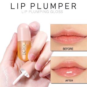 img 2 attached to 👄 DEROL Lip Plumper: Natural Lip Enhancer with Plant Extracts for Fuller & Hydrated Lips