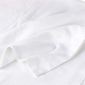 img 2 attached to 🏥 JMR 70 x 90 Hospital Blanket: White Poly/Cotton Blend for Patient Privacy