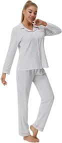 img 4 attached to Pajamas Sleepwear Nightwear Comfortable Loungewear Women's Clothing