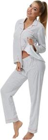 img 1 attached to Pajamas Sleepwear Nightwear Comfortable Loungewear Women's Clothing