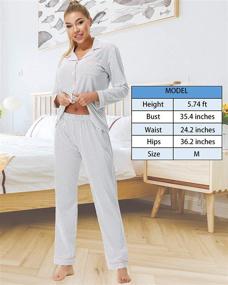 img 3 attached to Pajamas Sleepwear Nightwear Comfortable Loungewear Women's Clothing