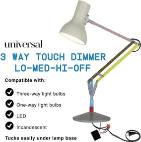 img 3 attached to 3-Way Touch Sensor Dimmer Kit - Control Module & Sensor Replacement for Touch Lamps (150W)