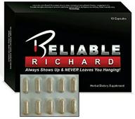 🔥 10 pack of reliable richard: all natural energy booster to increase libido and stamina for enhanced performance logo